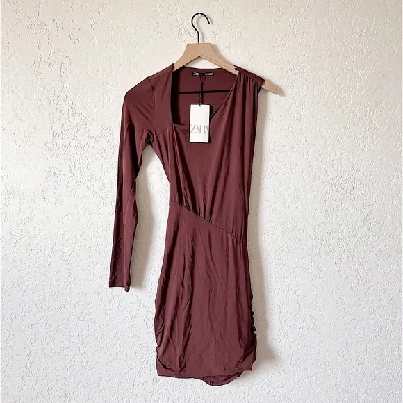 Zara | Dresses | Zara Cut Out Asymmetrical Dress | Poshmark